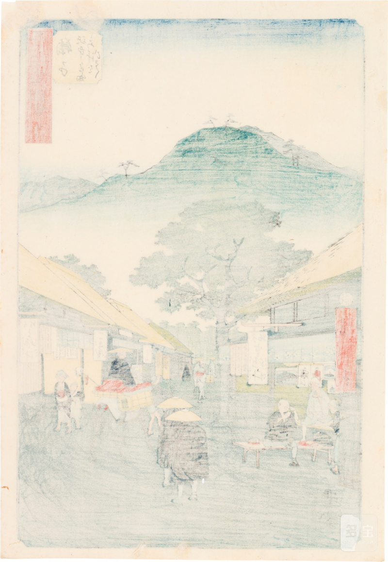Utagawa Hiroshige (1797-1858) | The complete set of Famous Sights of the Fifty-three Stations (Gojusan tsugi meisho zue), also known as the Vertical Tokaido | Edo period, 19th century - 图84
